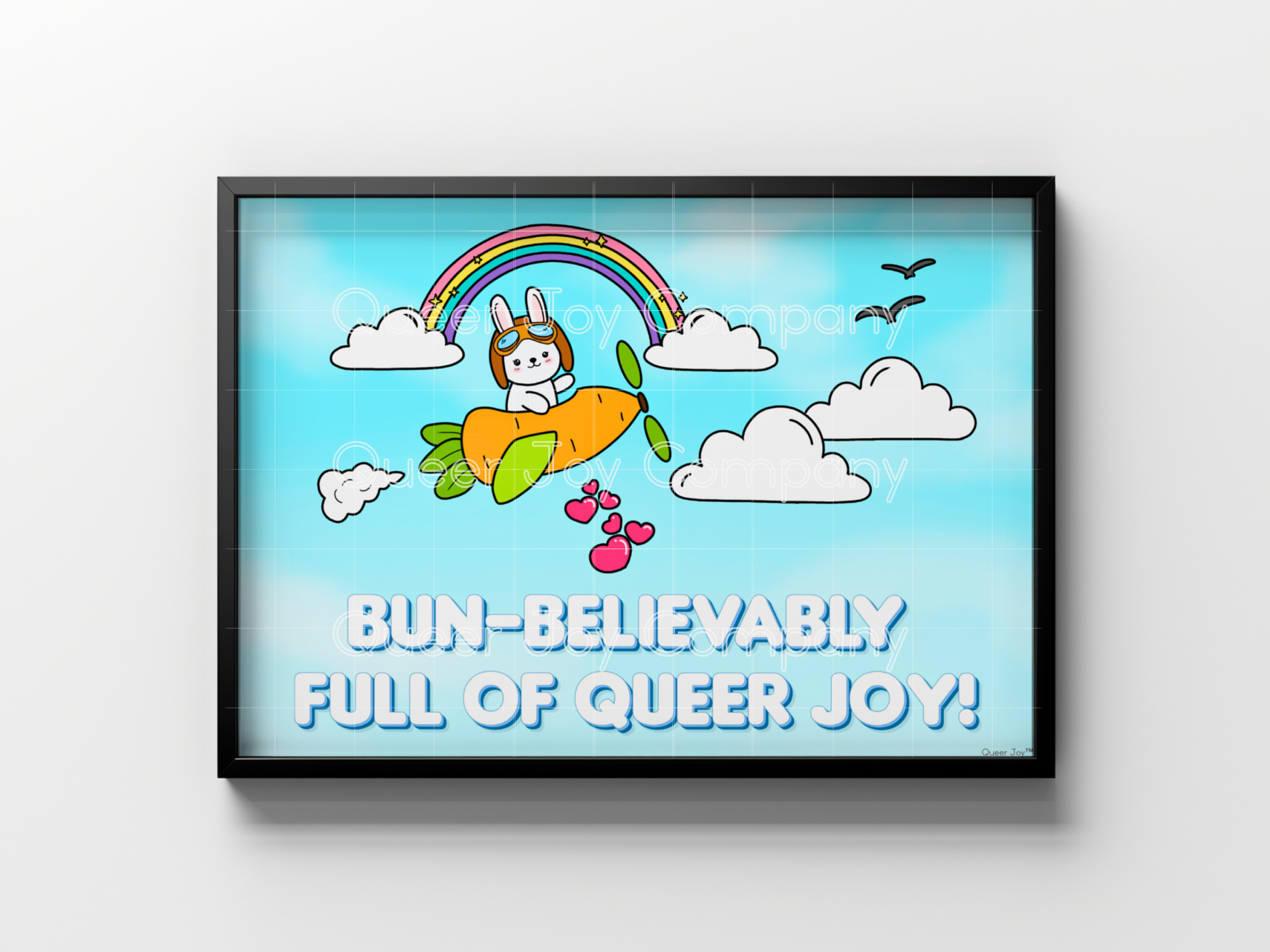 Queer Joy™ 7x5 Inch Horizontal Sustainable Bun-Believably Full of Queer Joy Print - Image 5
