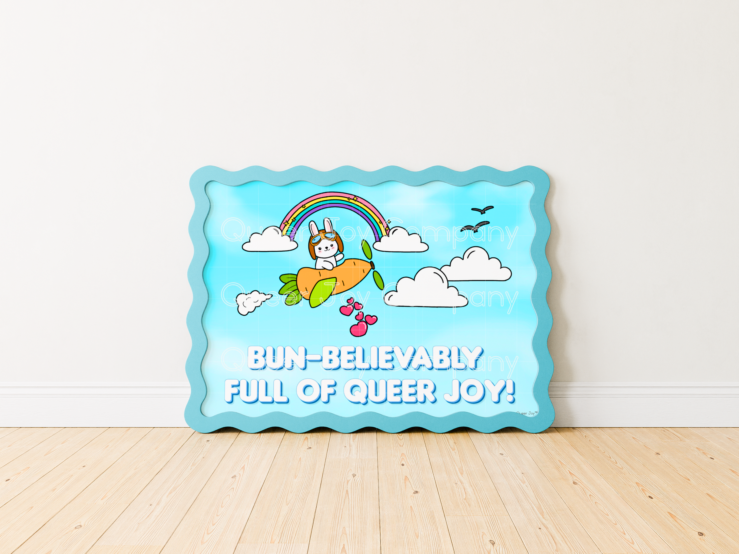 Queer Joy™ 7x5 Inch Horizontal Sustainable Bun-Believably Full of Queer Joy Print - Image 3