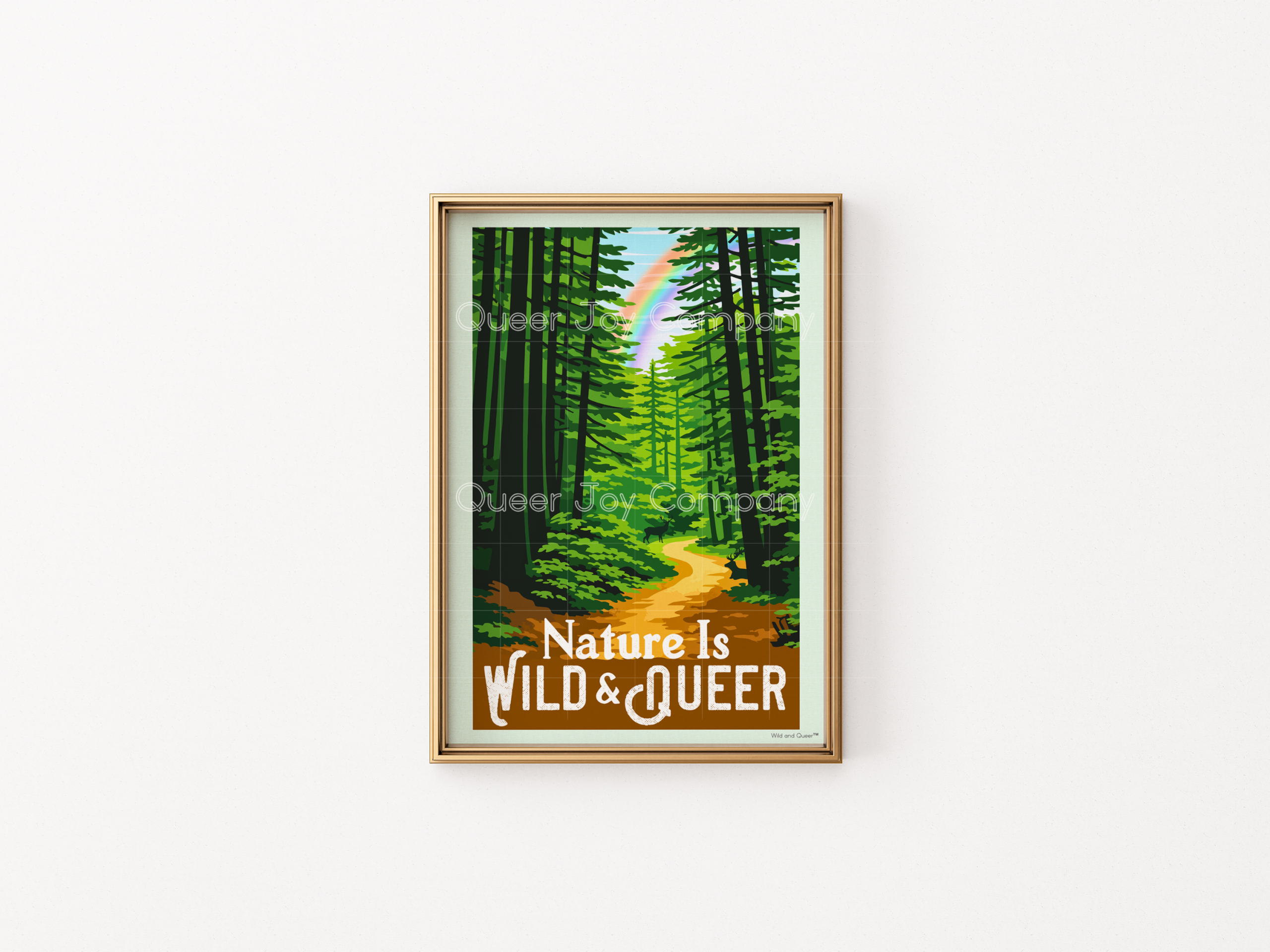 Wild and Queer™ Vertical 5x7 Inch Sustainable Nature Is Wild and Queer Print