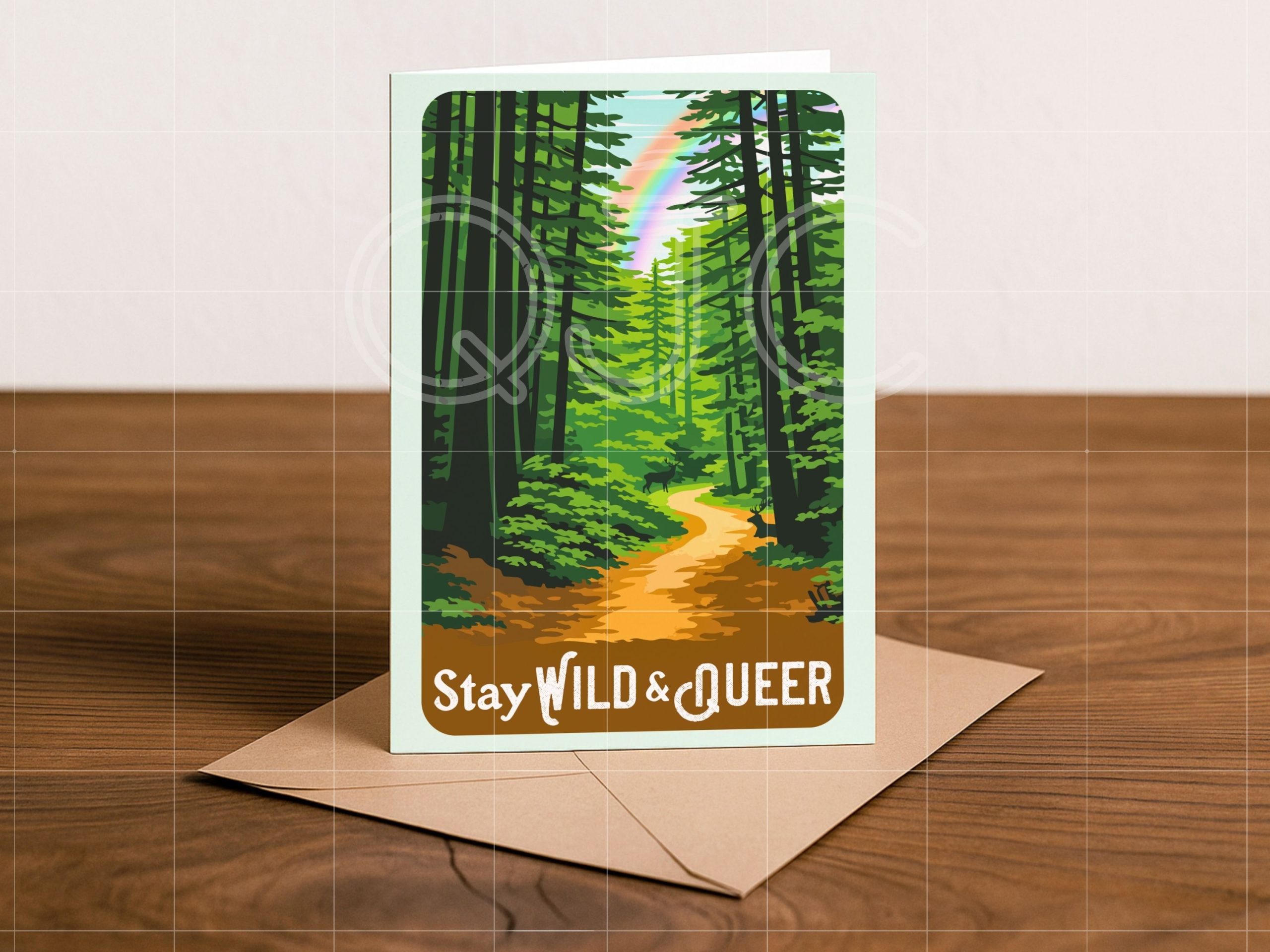 Wild and Queer™ 5 x 7 inch Vertical Sustainable Stay Wild & Queer Greeting Card - Image 5