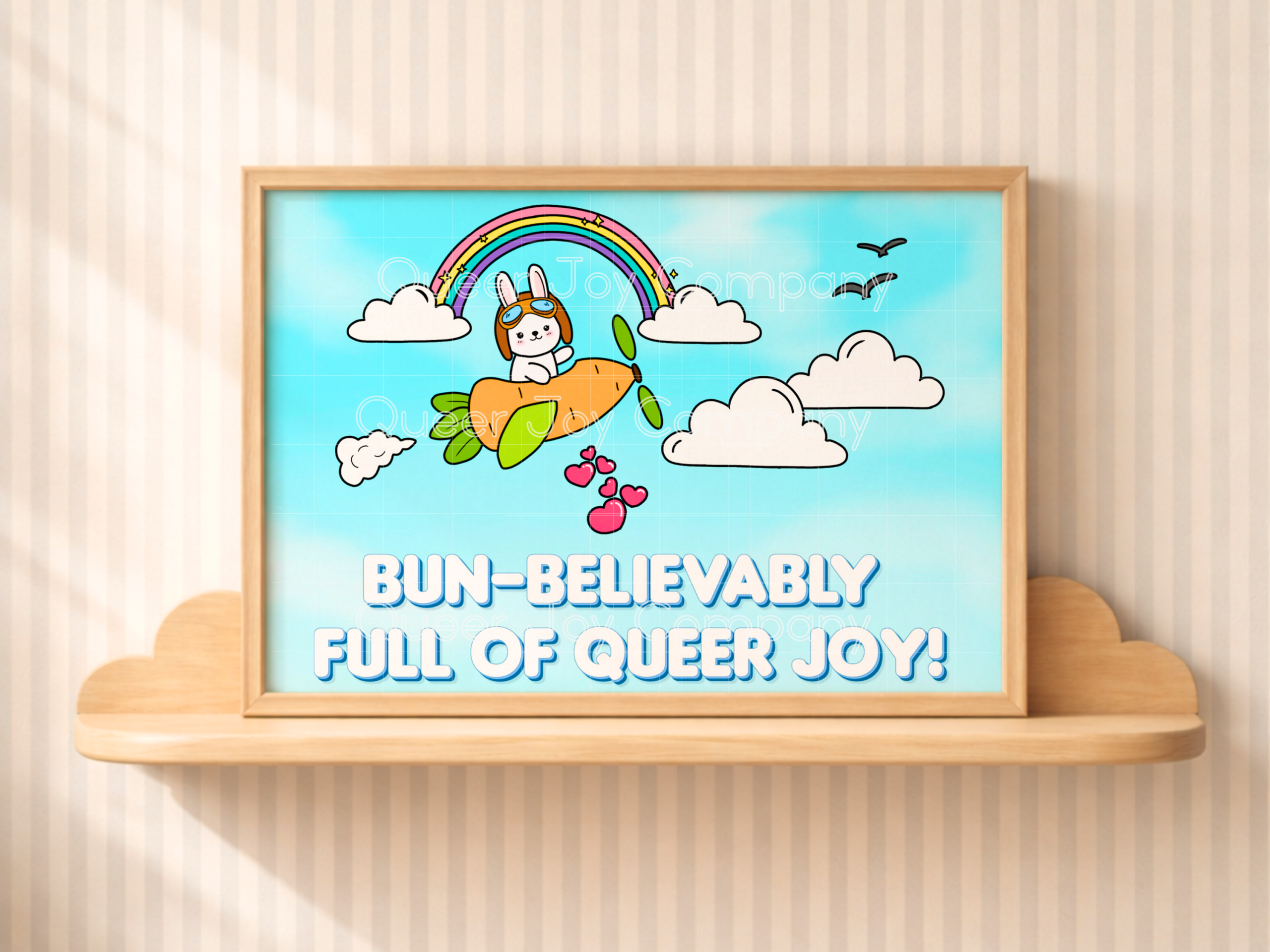 Queer Joy™ 7x5 Inch Horizontal Sustainable Bun-Believably Full of Queer Joy Print - Image 6
