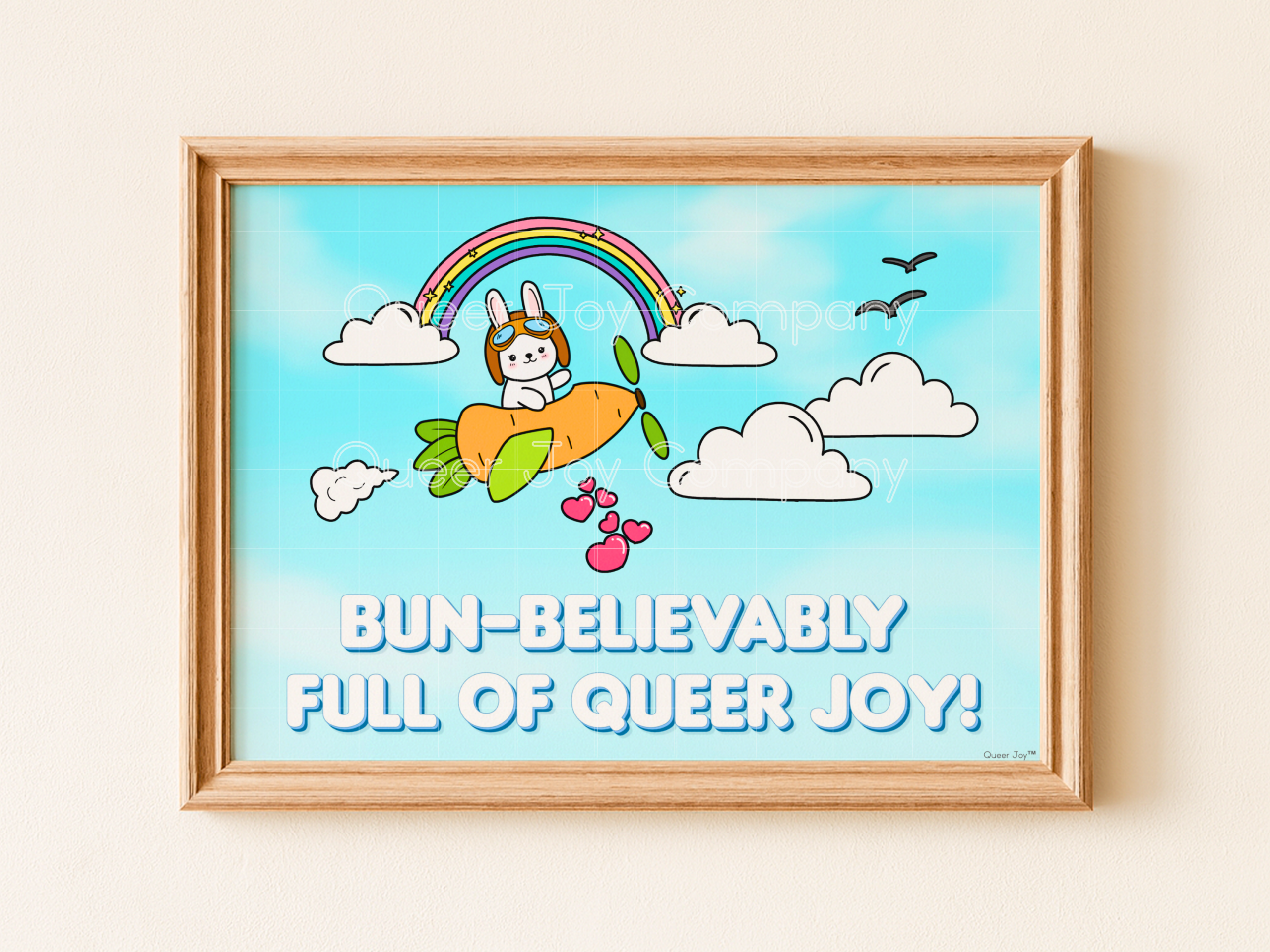 Queer Joy™ 7x5 Inch Horizontal Sustainable Bun-Believably Full of Queer Joy Print - Image 7